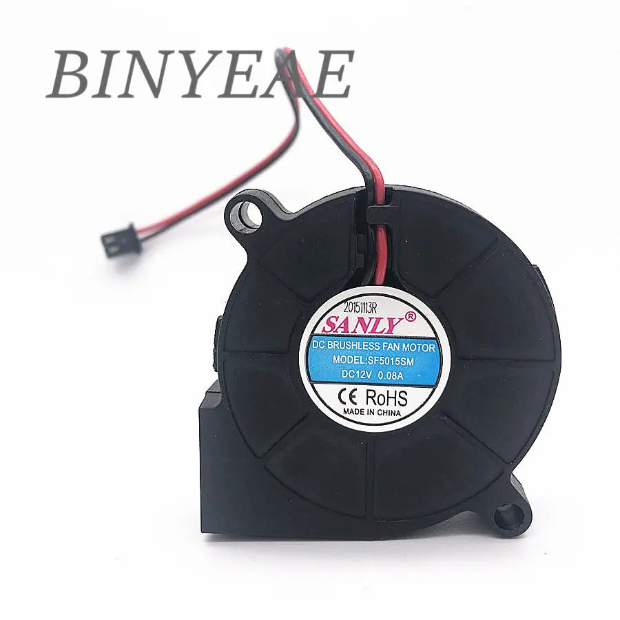SANLY SF5015SL SF5015SM  12V 0.06A 0.08A 5cm 5015 50x50x15mm Industrial Blower For Humidifier Server Cooling Fan 2PIN