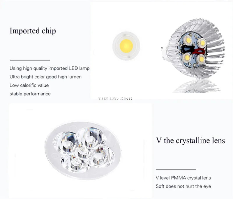 1X 10X GU 10 Led Spotlight GU10 LED Lamp 9W 12W 15W 220V Red Green Blue Yellow Lampada MR16 12V Bulb Light Spot Candle Luz