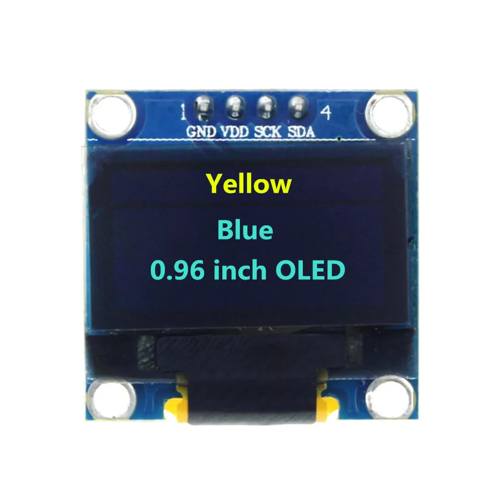 0.91 Inch 128x32 IIC I2C White / Blue OLED LCD Display DIY Module SSD1306 Driver IC DC 3.3V 5V for Arduino