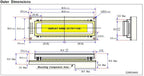 Surenoo 85.00*36.00 SAMSUNG 8-Bit Parallel IIC I2C 1602 162 16X2 VFD Display LCD Module Screen Panel 16T202DA1J