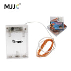 LED Battery Operated Fairy Lights 2M 20 Bulbs Christmas Mariage Party Wedding Decorations Timer Copper Wire Fairy String Lights