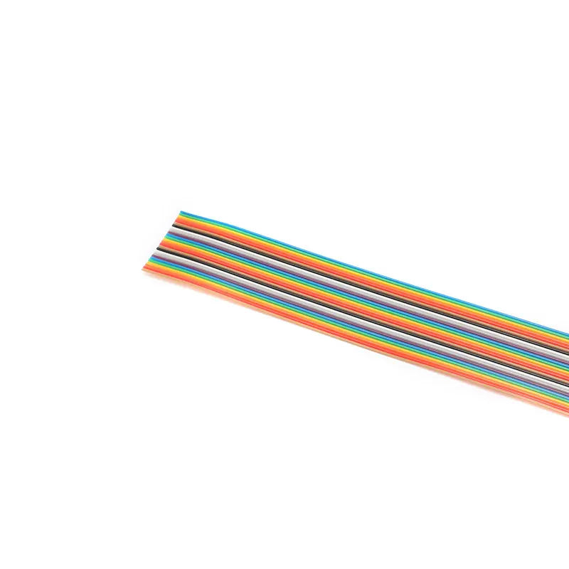 1M-5Meter 10P 14P 16P 20P 26P 34P 40P 50P 1.27mm Pitch Color Flat Ribbon Cable Rainbow DuPont Colorful Wire For IDC FC Connector