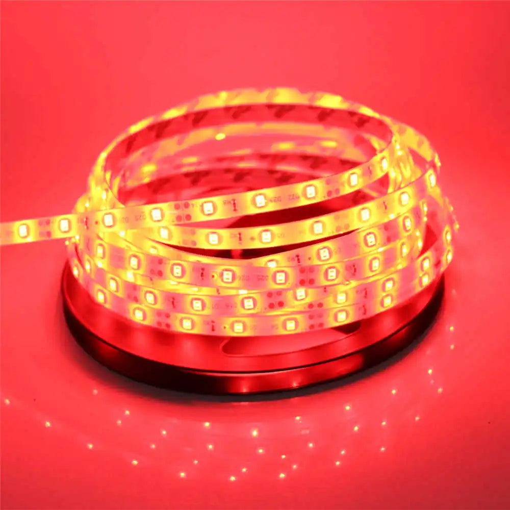 2835 SMD LED Strip Light DC12V 5M 300LEDs Flexible Ribbon Tape Lighting White Warm White Red Green Blue Yellow Pink RGB