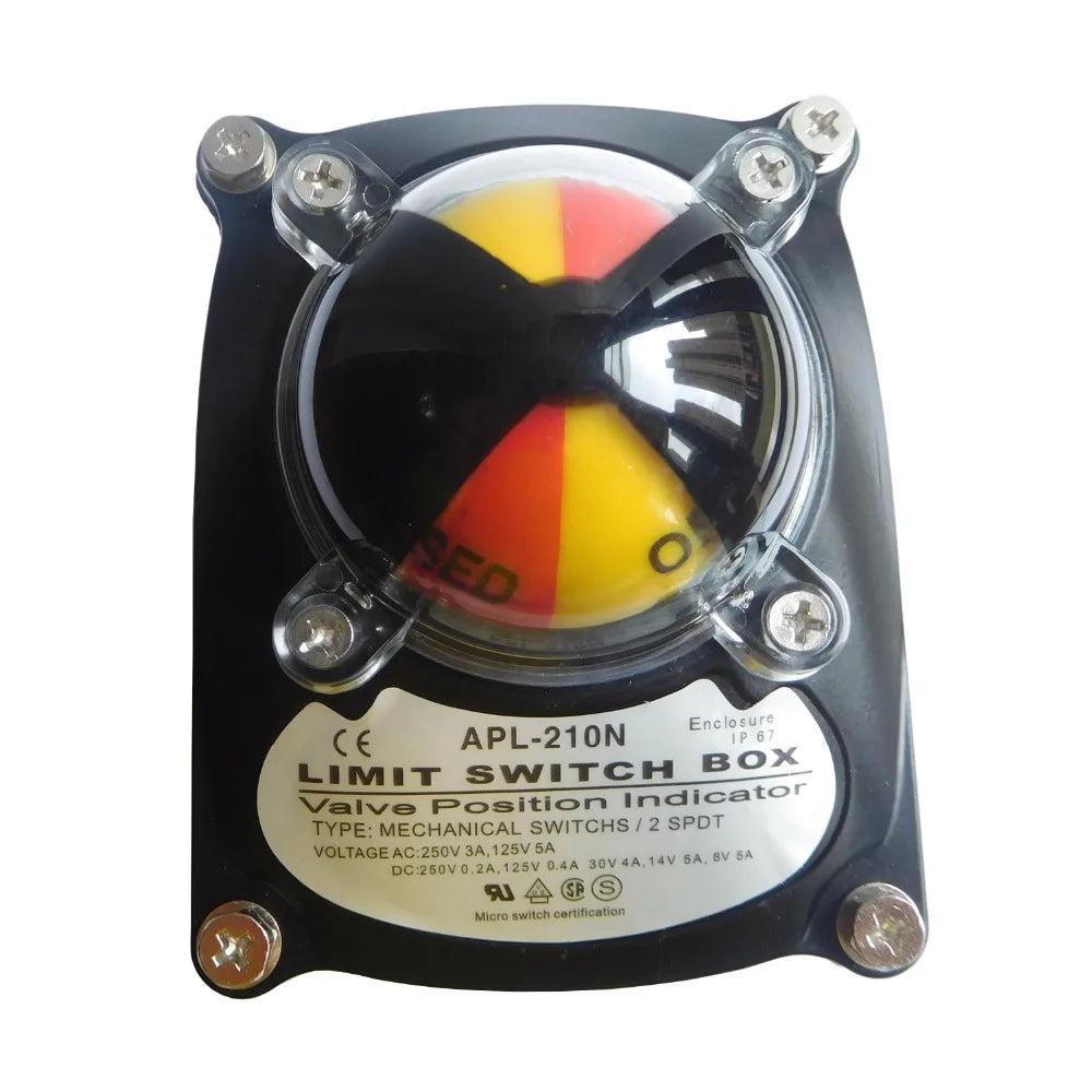 APL-210N IP67 2SPDT Enclosure Mechanical Micro Limit Switch Valve Position Indicator 125V/5A 250V/3A for Pneumatic Actuator