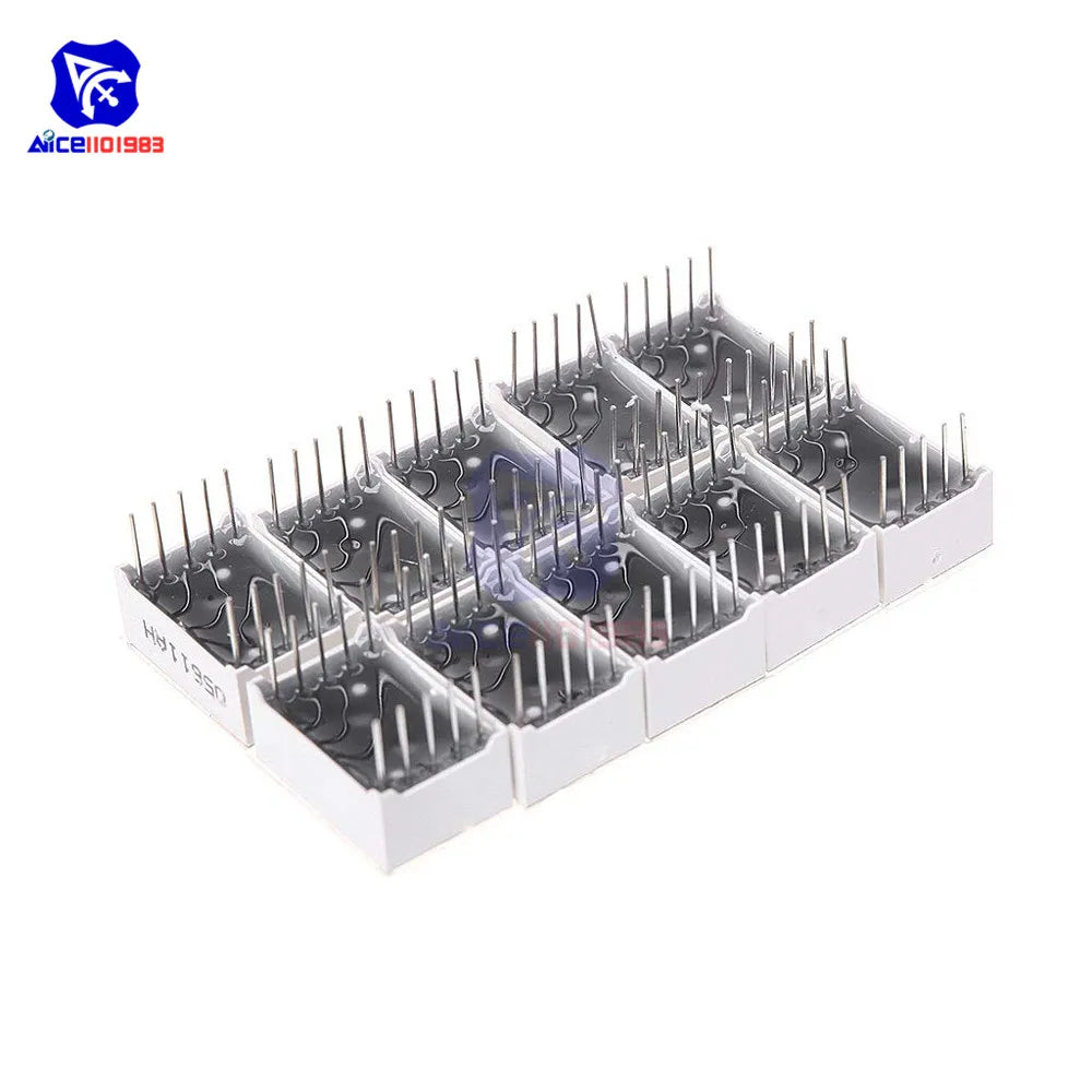 diymore 5PCS/Lot 0.56" 7 Segment 1 Bit Red LED Digital Display Common Anode / Common Cathode LED Digital Tube Red for Arduino
