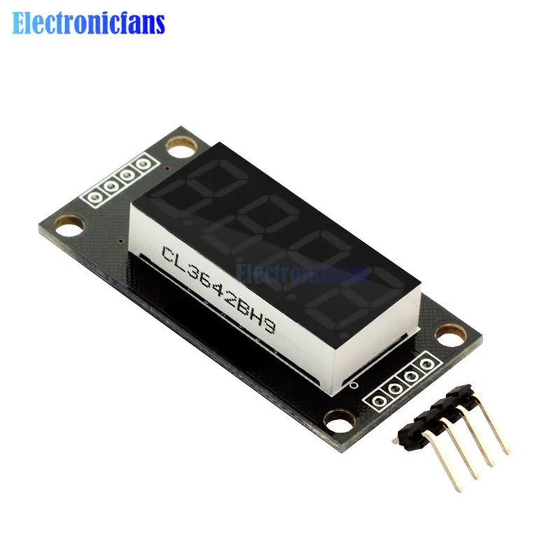 0.36 Inch 0.36" 4/6-Digit Red/Green/Yellow/Blue/White LED Digital Display Tube Decimal 7 Segments TM1637 Module For Arduino