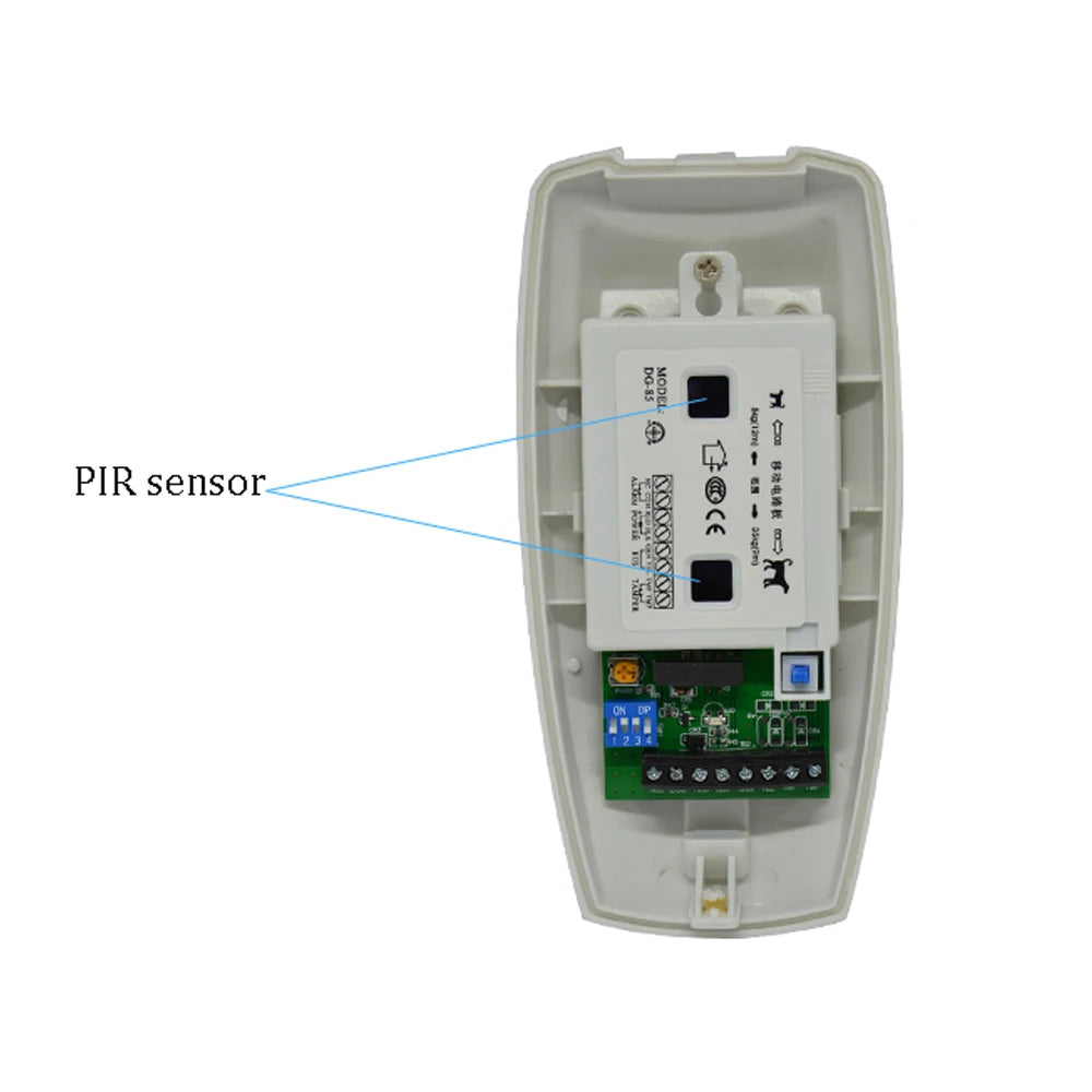 1Pcs Outdoor IP45 Waterproof 12Vdc Wire Infrared Detector Home Security DG85 Dual Motion Sensor Pet Friendly NC Relay Signal