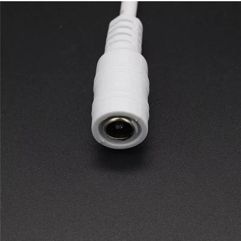 5.5mm X 2.1mm DC Jack Connectors Power Extension Cable 22AWG Female Male DC Plug Adapter For CCTV Camera 5050 3528 LED Strip