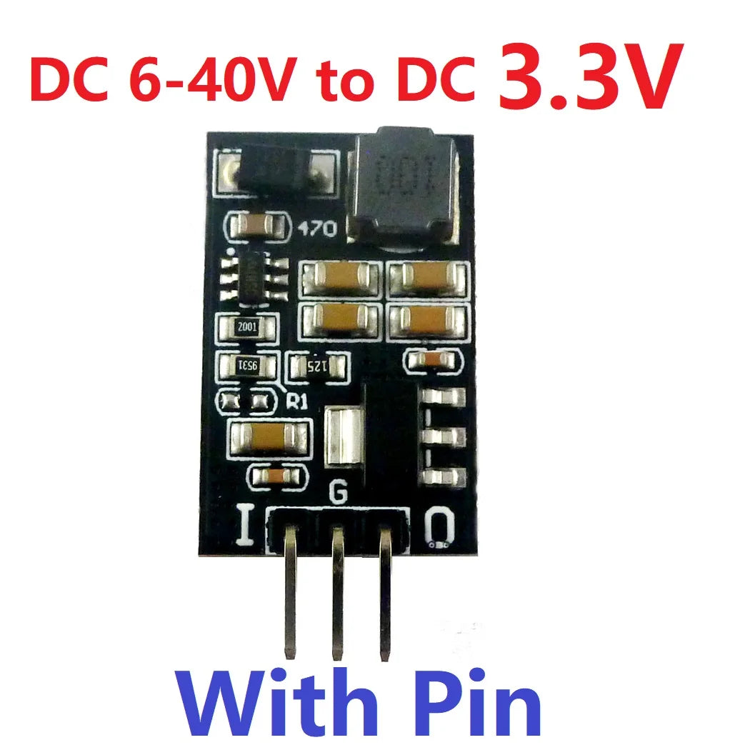 5W DC 6-40V to 3.3V 5V Low Noise 2 in 1 LDO Linear Regulators & DC-DC Buck Converter Module Replace AMS1117 LM317 7805