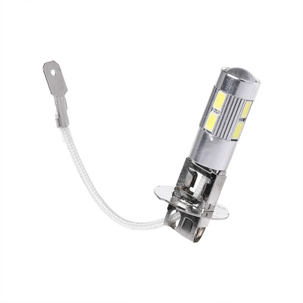 2PCS/Set Car Light H3 LED High Power LED Fog Light Day Running Light Bulb 10SMD 5630 5730 Super Bright LED Auto Bulb