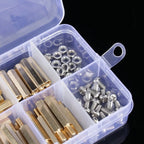 120Pcs/box M3 Brass Standoff Kit Male Female Hex Spacer PCB Board Support Screw Nut Assortment