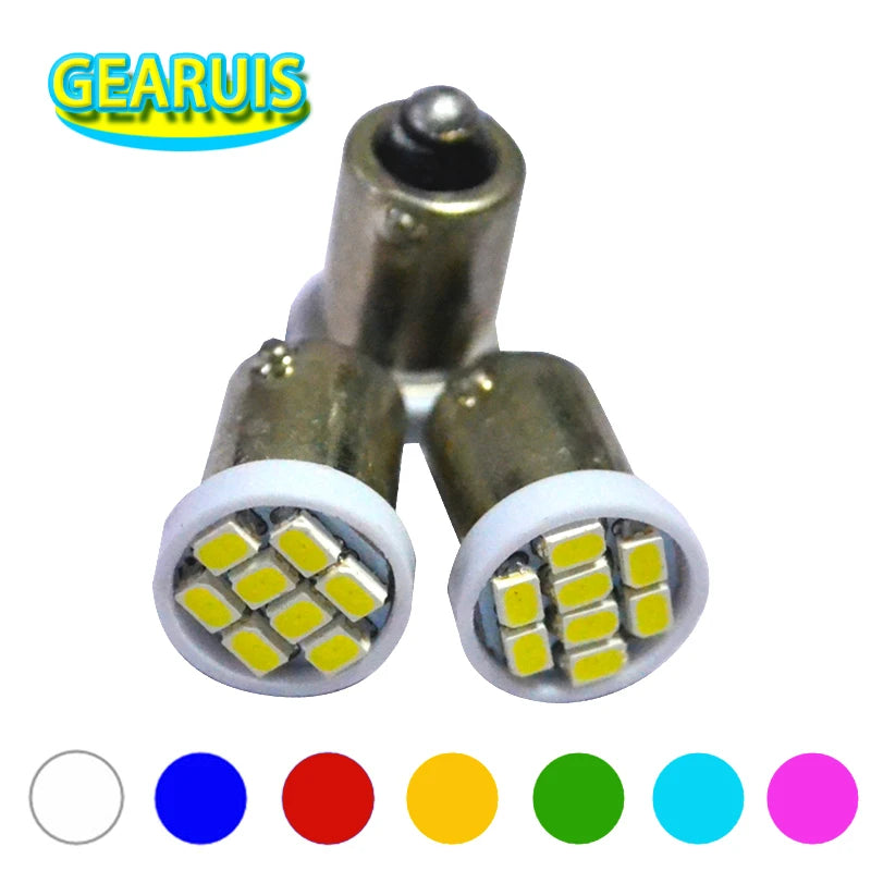100PCS AC6.3V BA9S 8 SMD 1206 LED Non polarity AC DC 6V 6.3V pinball machine white blue red green yellow warm white green