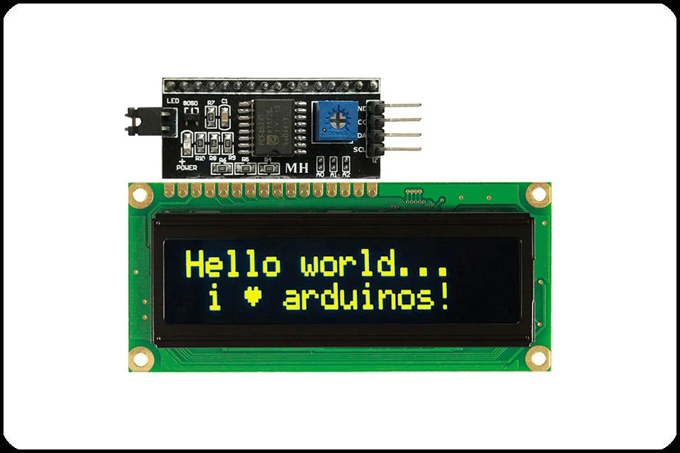 Real OLED Display, IIC/I2C/TWI 1602 162 16*2 Serial Character LCD Module Display Screen LCM
