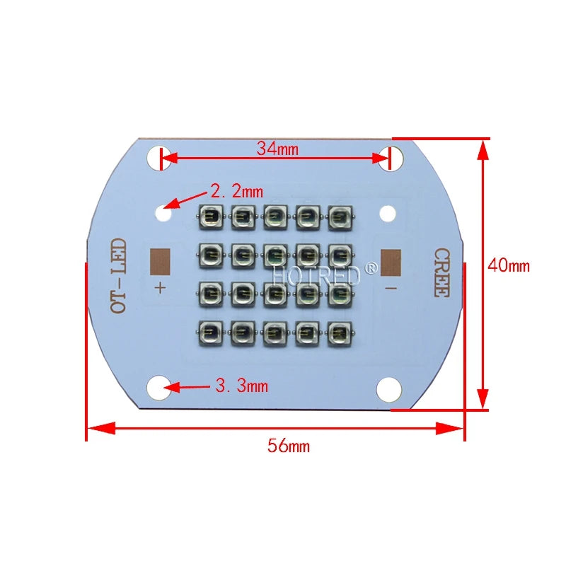 High Power LED 3535 Chip 730nm 850nm 940nm IR LED Infrared 10W 20W 30W 50W 850 nm 940 nm Emitter Light Lamp LED Diode