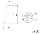 4pcs BA15S To E26/E27 Light Socket Adapter 1156 To E26/E27 Standard Edison Bulb Holder Converter, CE Rohs