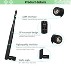 Eoth Wholesale 433MHz Antenna LORA 5dBi GSM 433 MHz Connector Rubber 433m LoRaWAN IOT SMA Male Female Extension Cord Pigtail