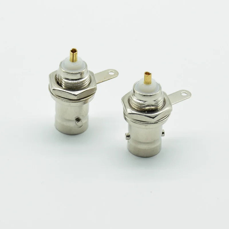 5Pcs/lot BNC Female Socket Solder Connector Chassis Panel Mount Coaxial Cable For Welding Machine Parts