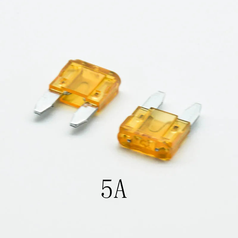 20pcs  5A 7.5A 10A 15A 20A 25 30A AMP Set For Auto Car Truck  Safety fuse Mini Blade Fuse Zinc Alloy and Plastic Material
