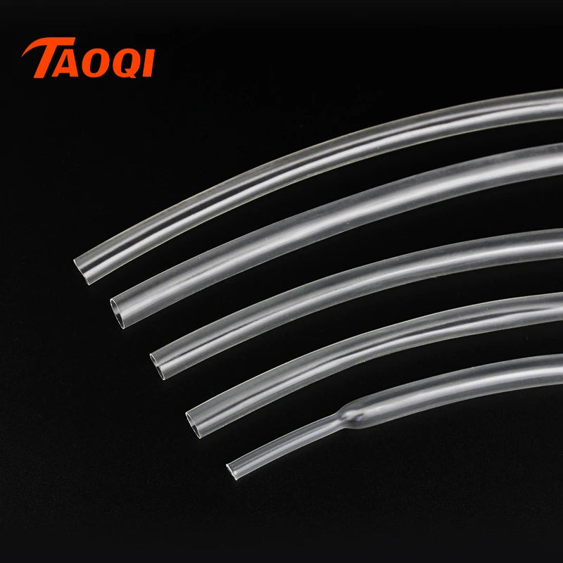1Meter 2:1 Clear Heat Shrink Tube Transparent 22mm 25mm 30mm 35mm 40mm 50mm 60mm Heatshrink Tubing Shrink Wrap Cable Wire Kit