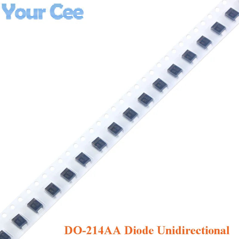20pcs SMD DO-214AA Series SMBJ70A SMBJ58A SMBJ48A SMBJ33A SMBJ30A SMBJ28A SMBJ26 TVS Transient Suppression Diode SMBJ5.0CA SMBJ2