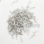 1000pcs D0.5mm D0.45-0.6mm PCB Gold Round Female Male Pin Sensor Crystal Socket Dim1.4*7.4mm,No Plastic for 2.54 Hole Pin Header