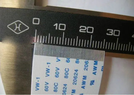 50 PCS FFC Flat Cable Flex Ribbon wire 24 PIN 0.8mm Pitch 6 cm Same Side AWM 2896 80C VW-1