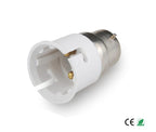 2pcs B22 To B22 CFL LED Bayonet Light Socket Adapter Extender B22-B22 Lamp Holder Converter
