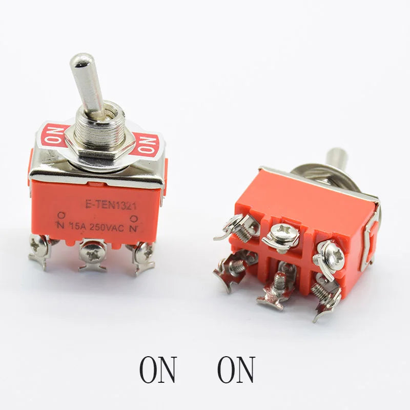1Pc  Car Metal SPDT SPST P0.05 15A 250V ON OFF ON ON Stainless Steel Waterproof Toggle Swith 12V Heavy Duty Toggle Flick Switch