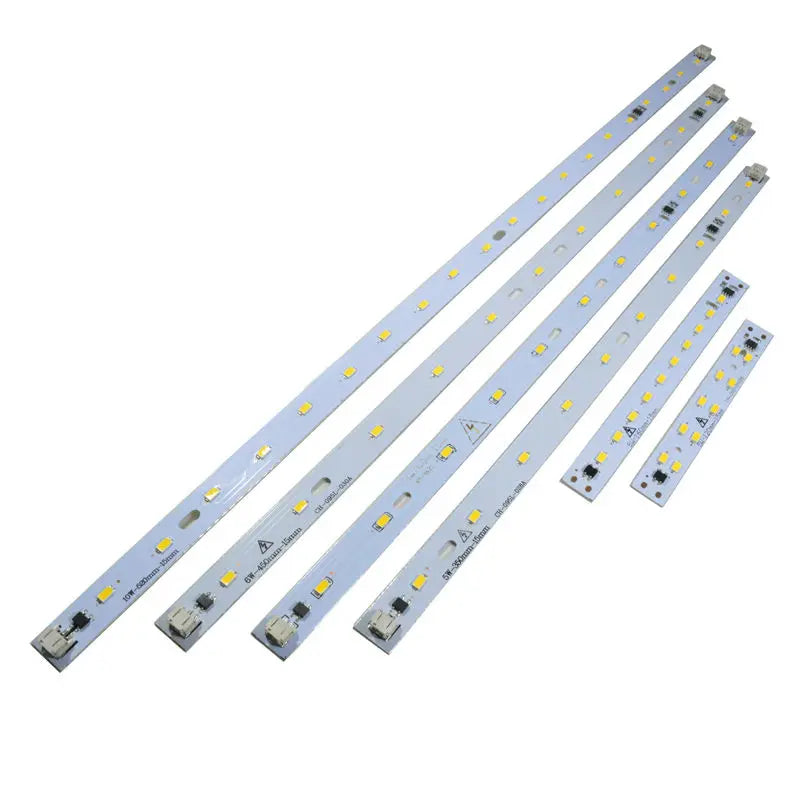 10-50pcs 220V 230V LED Tube Bar Rigid Strip Driverless for T5 T8 Tube 5W 6W 10W AC220V SMD 5730 LED PCB Warm White Light Source