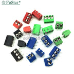 10/20 PCS KF301- 2P 3P screw 5.0mm Terminal Block 2 Pin 3 Pin pcb Terminal block Connector Blue, Green, Red And Black Selectable