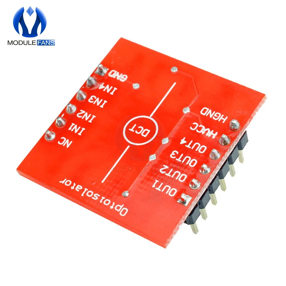 TLP281 4 CH 4-Channel Opto-isolator IC Module For Arduino Expansion Board High And Low Level Optocoupler Isolation 4 Channel