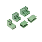 10Sets 2edg 2/3/4/5/6/7/8/9 Pin Screw Terminal Block Connector 5.08mm Pitch Plug + Straight Pin Header Socket For Pcb 2p 3p 4p