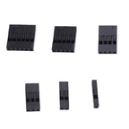 50pcs 2.54mm Dupont Connector Male/Female Pin Way Cable Plug 2/3/4/5 Pin Electrical Pin Jumper Header Housing Wire Connector Kit