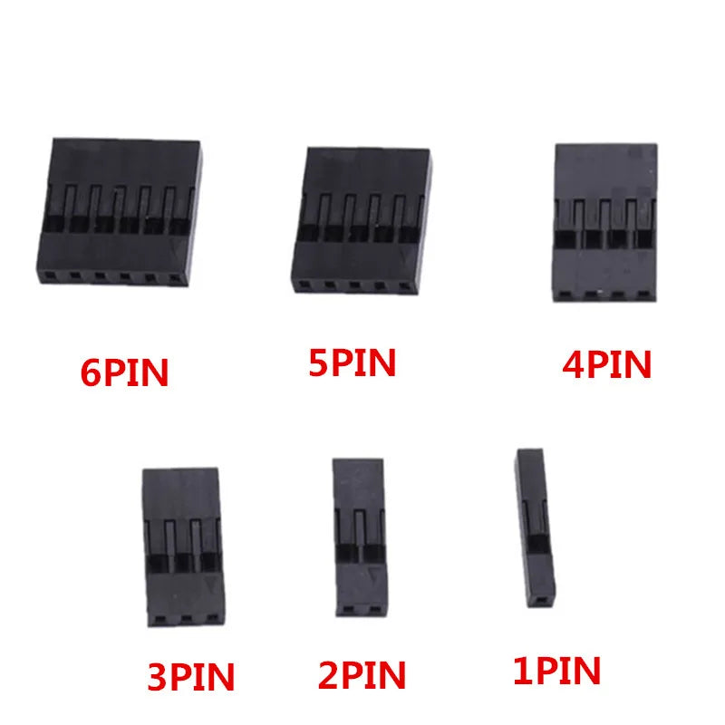 50Pcs 2.54mm Male and Female Dupont and Servo Crimp Wire Jumper Pin Header Connector Terminal Pins Crimp