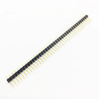 10pcs 2.54mm Pin 1X40P R1 R2 Right Angle SMD SMT Board Spacer Single Row Gold PCB Male Berg Strip Pin Header Connector