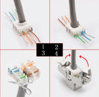 12/24pcs RJ45 Keystone Cat7 Cat6A Shielded FTP Zinc Alloy Module Network Keystone Jack Connector Adapter 10GB Network