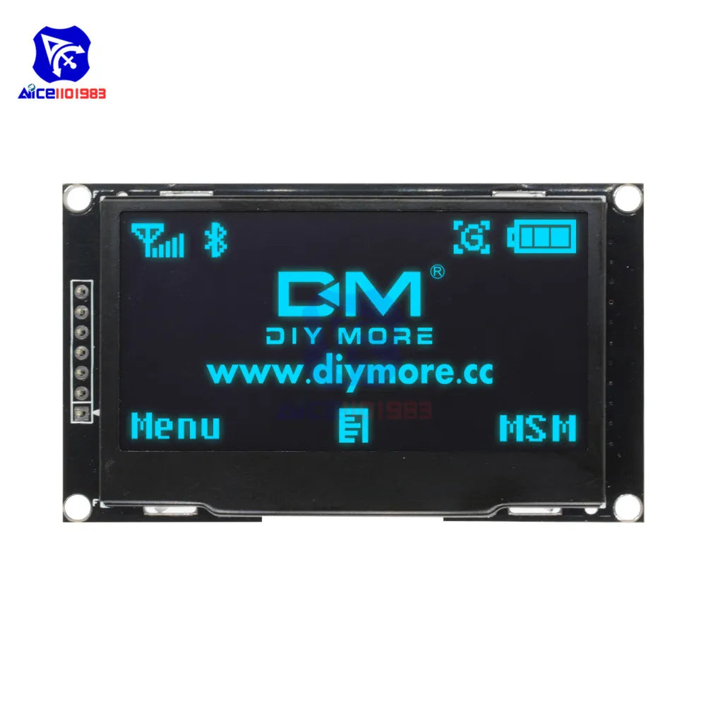 diymore 2.4" 2.42 inch 128x64 OLED LCD Display Module SSD1309 12864 7 Pin SPI/IIC I2C Serial Interface for Arduino  R3 C51