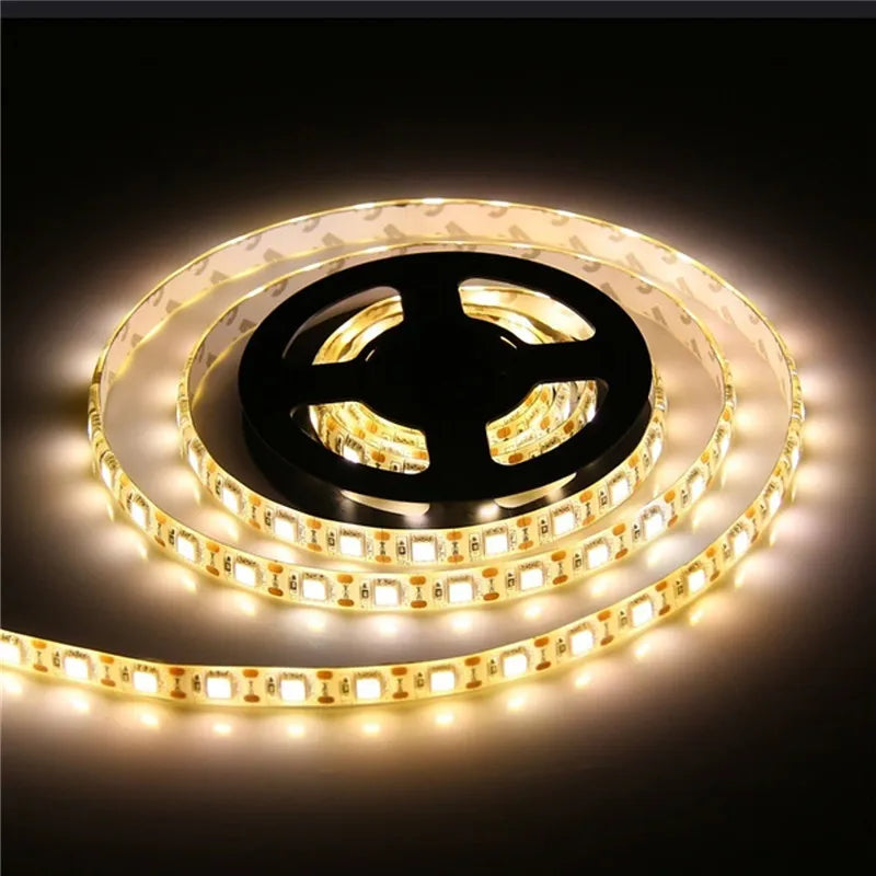 DC 5V 3*AA Battery Powered LED Strip Light IP65 Waterproof 5050 SMD 2M 1M 0.5M LED Tape with Battery Box Cool White/Warm White