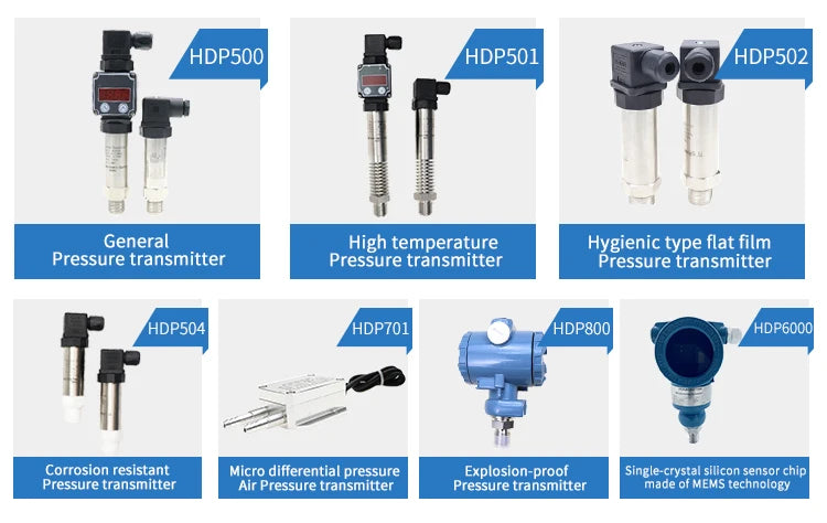 liquid diesel fuel tank level differential pressure sensor digital display pressure transmitter 4-20ma