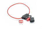 Waterproof Power Socket Small Blade Type inline InLine Fuse Holders with 10A Fuse auto Car Replacement Fuses length  16AWG