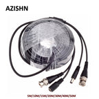 AZISHN CCTV BNC Power/video Cable 5M/10M/15M/20M/30M/40M/50M CCTV Cable Video Output DC Plug Cable for AHD/Analog cctv camera