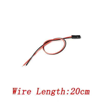 20pcs/10pc 2pin Dupont Cable 2P 2 Pin Female Jumper Connector Wire 2.54mm Pitch Length 10CM 20CM 30CM Single Head For 3D Printer