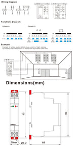Din Rail SPDT Impluse Relay  GRM8 16A AC 230V AC/DC12-240V Electronic Latching Memory Relay  Certificate