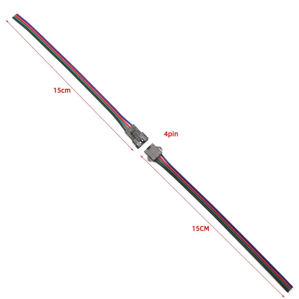 5Pairs JST SM 2P 3P 4P 5Pin 6 Pin Plug Male to Female Jack Socket Wire Cable Pigtail Connector Length 15cm