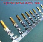 300PCS/1LOT 4.2mm 5557 Computer Connector Terminals Female Needle for 6P 8P 24P Male Shell /Half Gold-plated High Foot/Low Foot