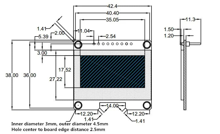 0.91 Inch 128x32 IIC I2C White / Blue OLED LCD Display DIY Module SSD1306 Driver IC DC 3.3V 5V for Arduino