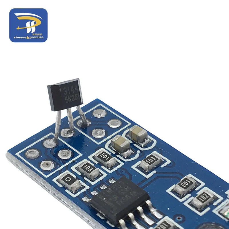 1/5/10PCS Hall Sensors Module 3144E 4pin Hall Switch Speed Magnetic Swiches Speed Counting Sensor Module For Arduino Smart Car