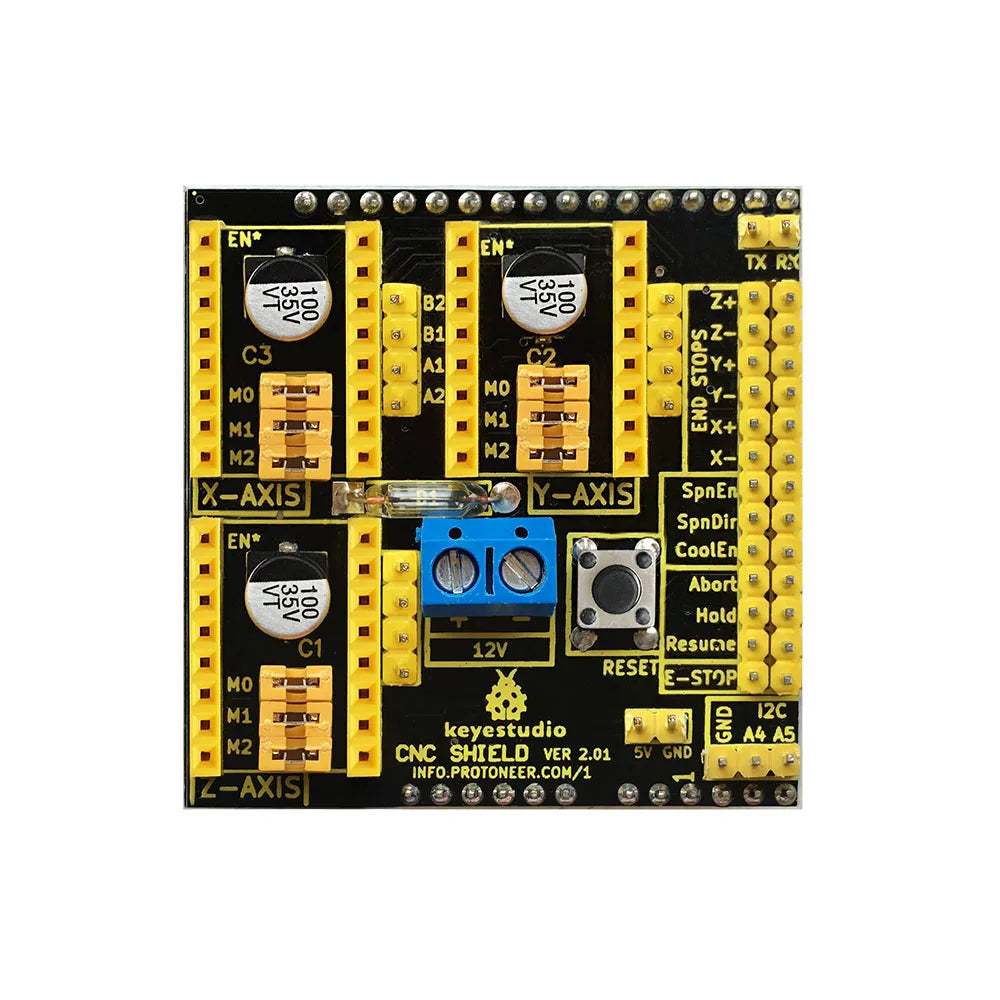 keyestudio CNC shield V2 engraving machine / 3 D Printer / A4988 driver expansion board for Arduino