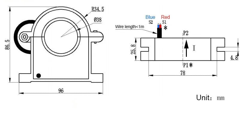 Clamp Current Transformer Sensor 100A 150A 200A 300A 400A 500A 600A/5A AC Current Open AC Split Core Transformador CT Sensor