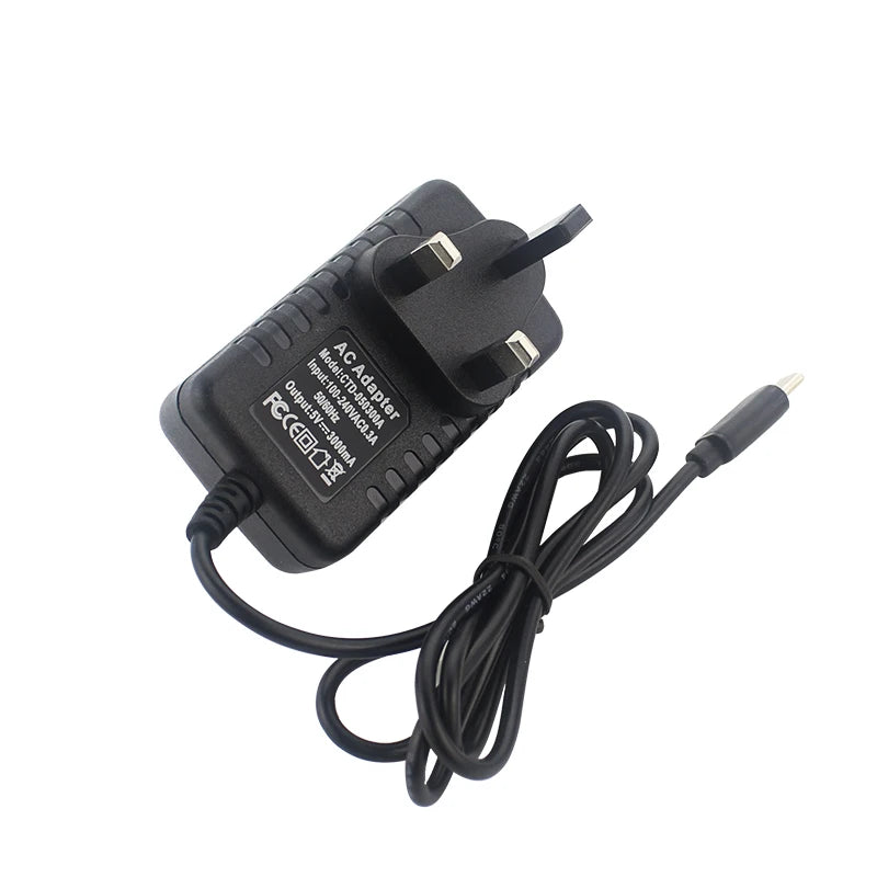 Raspberry Pi 4 Power Adapter Type-C Charger 5V 3A Output 100-240V Input Power Supply EU US UK AU Plug for Raspberry Pi 4 Model B